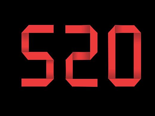 520折纸效果-png素材