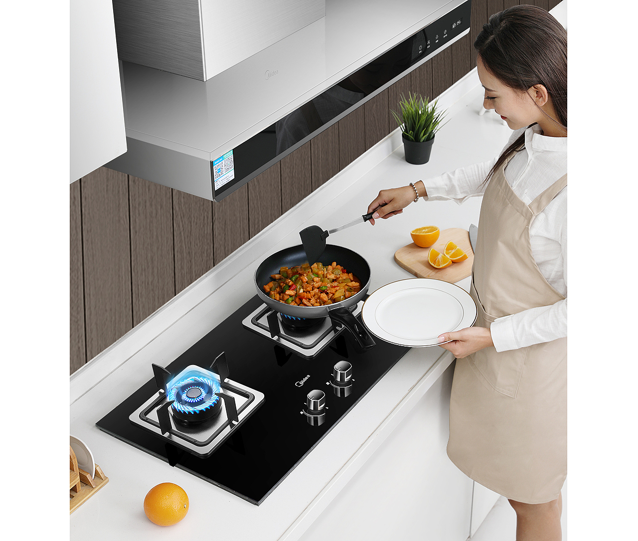 Midea/美的 CXW-230-MT56欧式油烟机