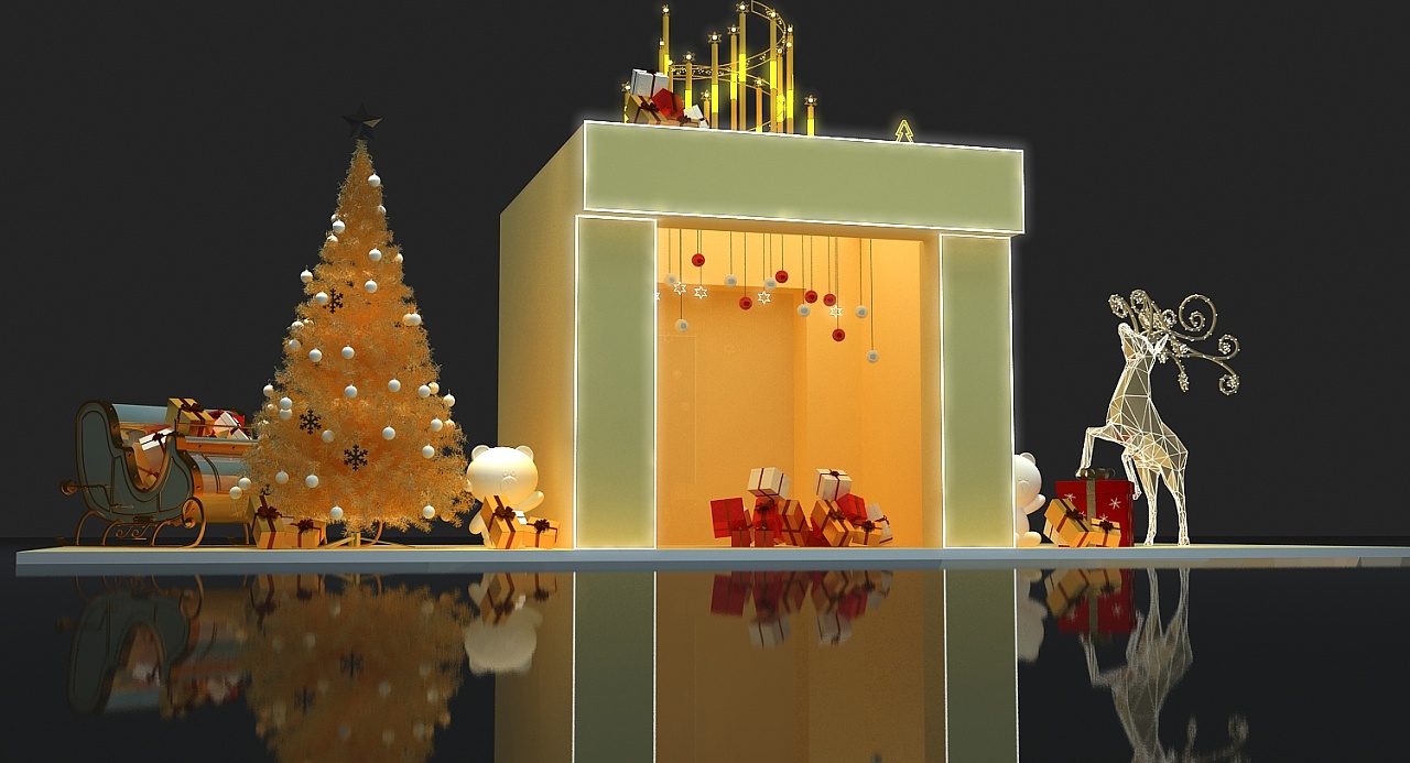 圣诞美陈效果图设计