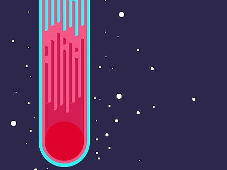 太空流星插画