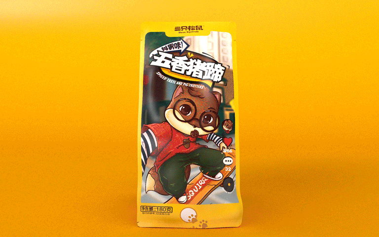 【三只松鼠·肉制品零食】系列包装(图ZMTk2ODM3OTQ0) - 包装 - 站酷设计师小狼君LangcerLee原创素材 - 站酷ZCOOL