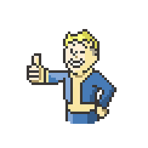 辐射小子vaultboy像素画