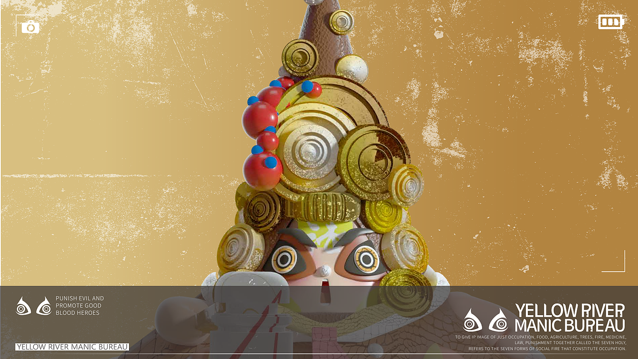 “黄河职燥局”陕西陈仓血社火数字藏品文创设计—A篇（图ZMzc4MDAwMjg0） - 人物/生物 - 站酷设计师智慧姊原创素材 - 站酷ZCOOL