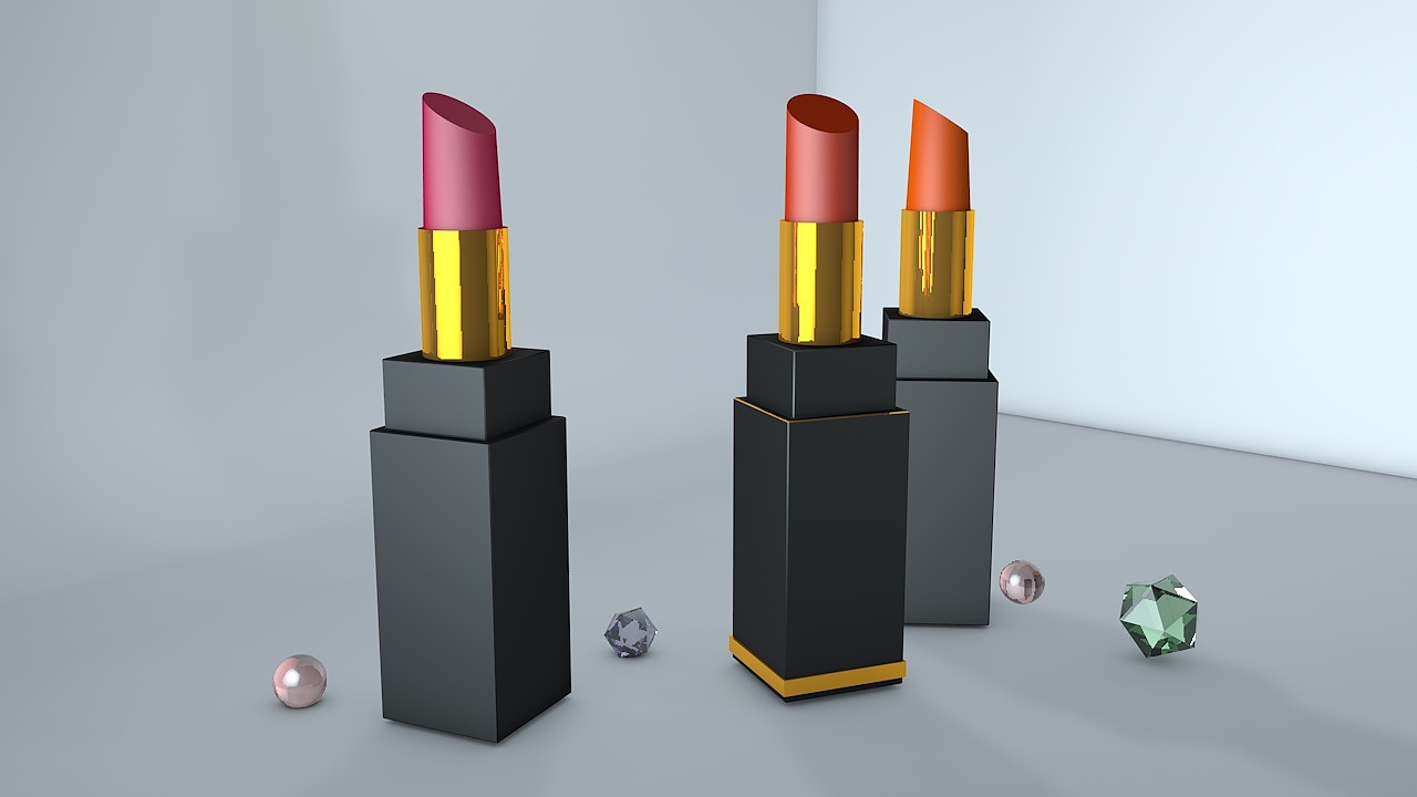 c4d口红建模练习