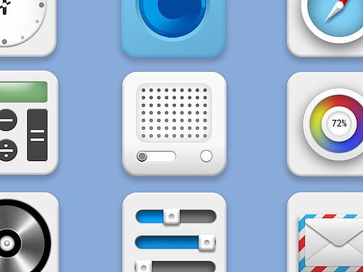 拟物风格练习（个人主页-ZNDY5NDY2MjA=） - 图标 - 站酷设计师江上雀原创素材 - 站酷ZCOOL