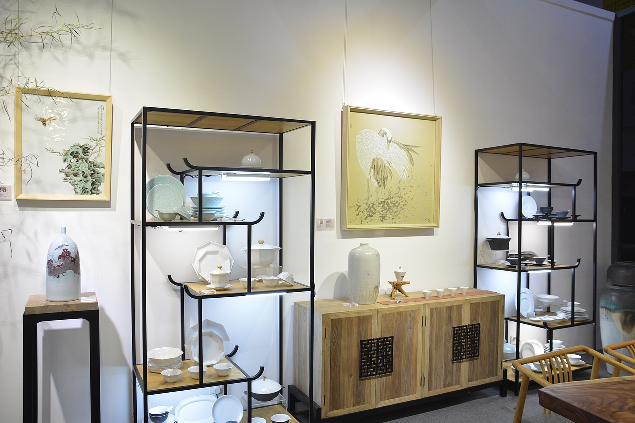 景德镇 新中式展示设计 落地方案（图ZMTI2NDUzMDI0） - 展陈设计 - 站酷设计师未空间设计原创素材 - 站酷ZCOOL