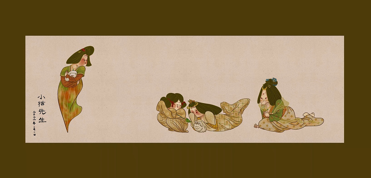 唐三彩仕女盖罐（图ZMjg0MTU4OTYw） - 创作习作 - 站酷设计师小枯先生原创素材 - 站酷ZCOOL