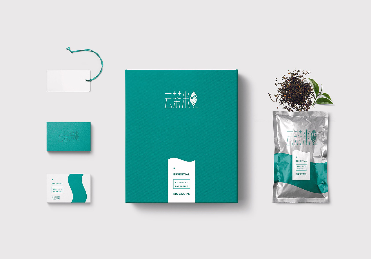 【云南普洱茶】云茶米品牌VI（图ZMTU3NTA3MjQ4） - 品牌 - 站酷设计师做设计的鱼儿原创素材 - 站酷ZCOOL