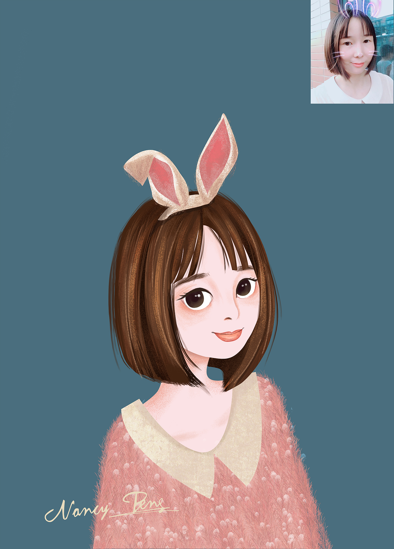 原创手绘手绘头像人物形象