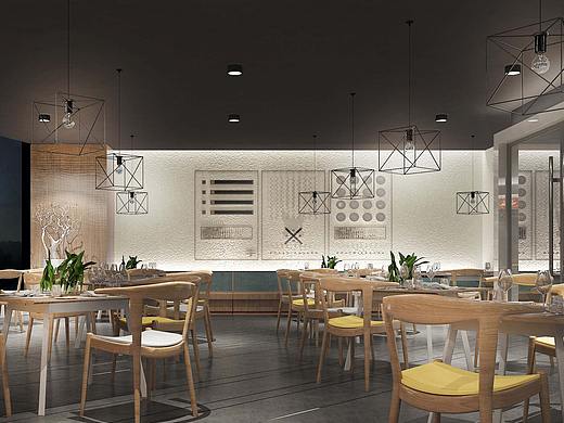 【简约餐饮店】------------简单而不简单（个人主页-ZMjUwNzEyMzY=） - 家装设计 - 站酷设计师liang007原创素材 - 站酷ZCOOL