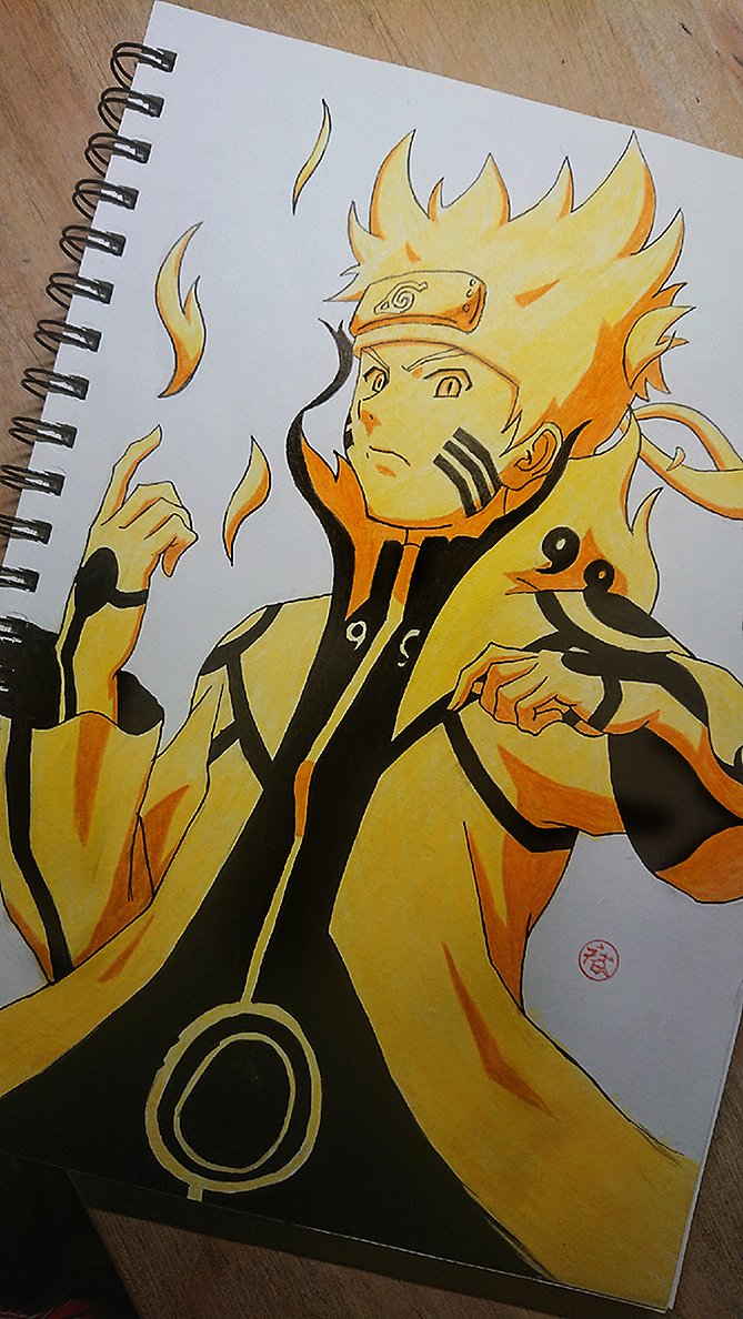 《火影忍者》漩涡鸣人|动漫|单幅漫画|绘日漫大叔 - 临摹作品 - 站酷