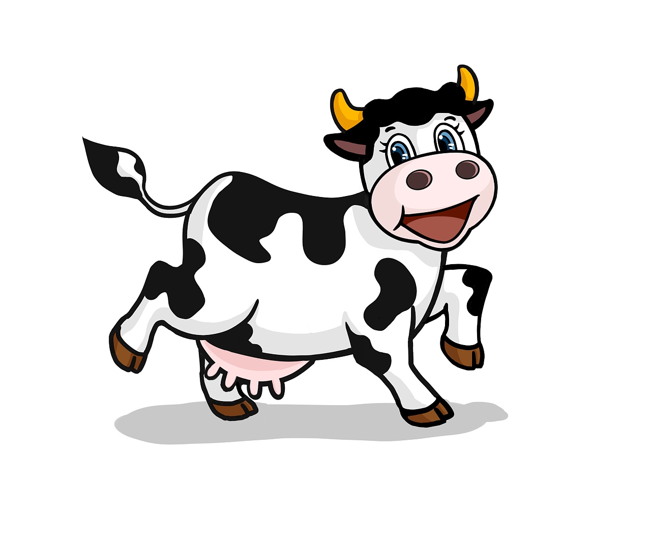 [品牌设计已商用] 小奶牛——形象logo设计,吉祥物设计 - 原创作品 - 