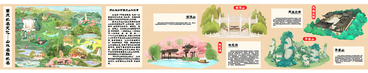 重庆山水地标插图（图ZMzMxMTU1NTQ0） - 商业插画 - 站酷设计师大铭啊99原创素材 - 站酷ZCOOL