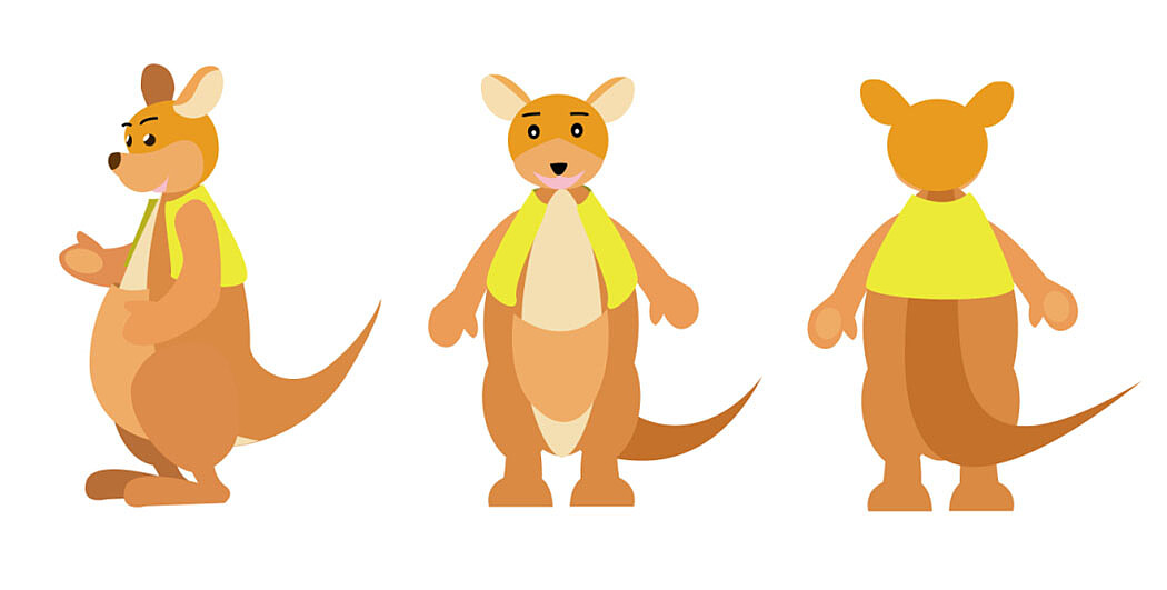 矢量袋鼠形象设计（图ZMzg4MjEwMjg=） - 其他动漫 - 站酷设计师V巴拉迪V小包子原创素材 - 站酷ZCOOL