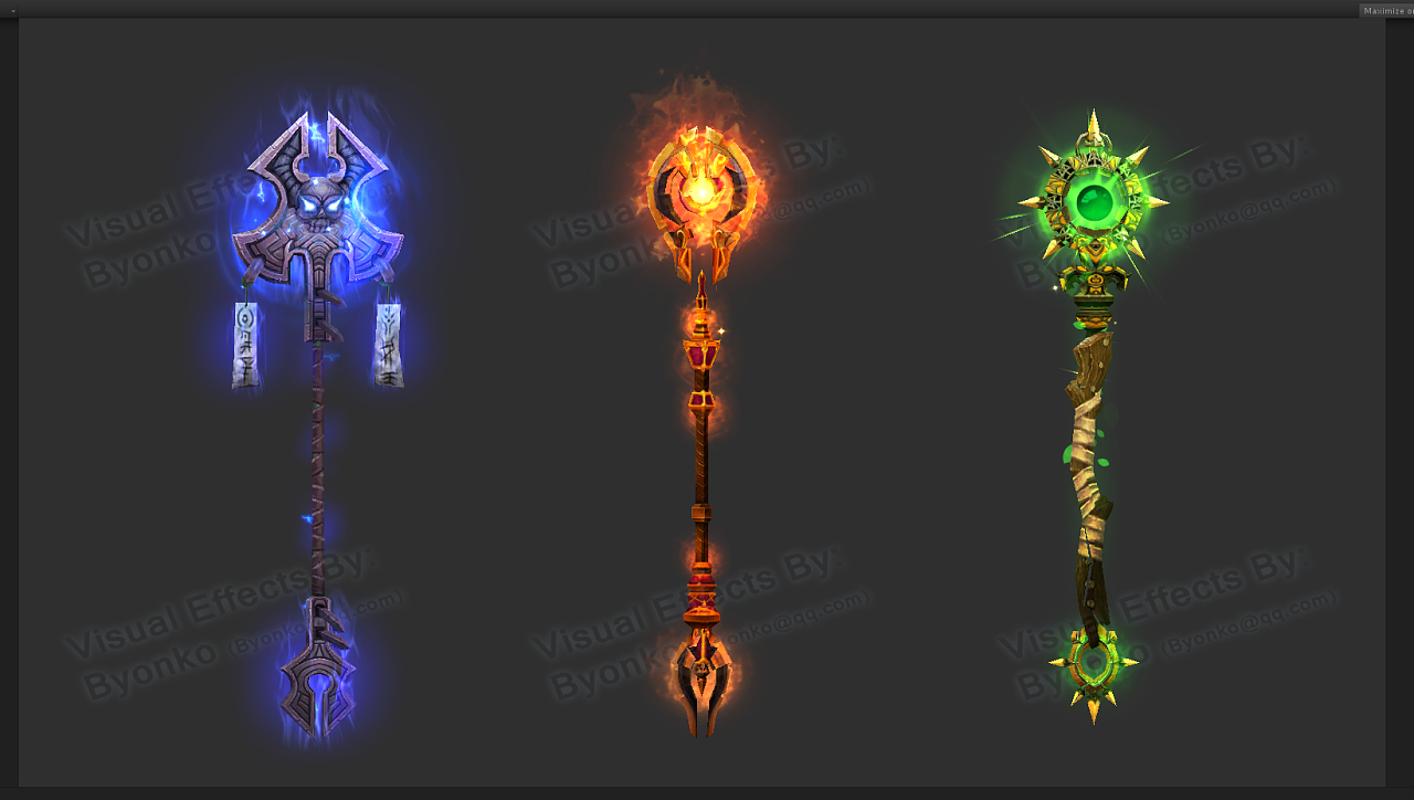 unity特效:武器特效-大剑/法杖