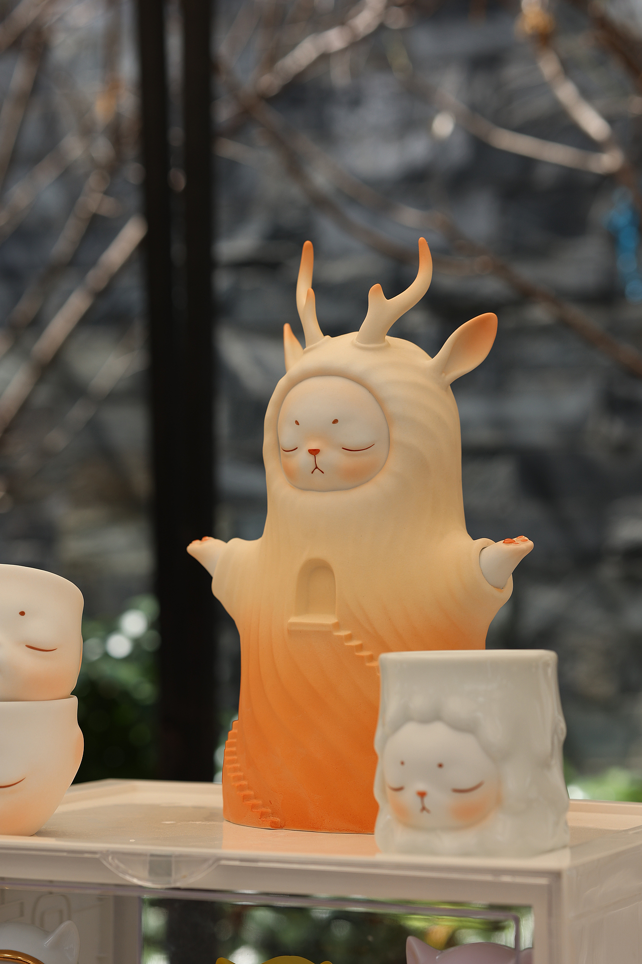 候鸟陶作品 宇宙旅人系列 角天兔niko(朝圣)陶瓷潮玩