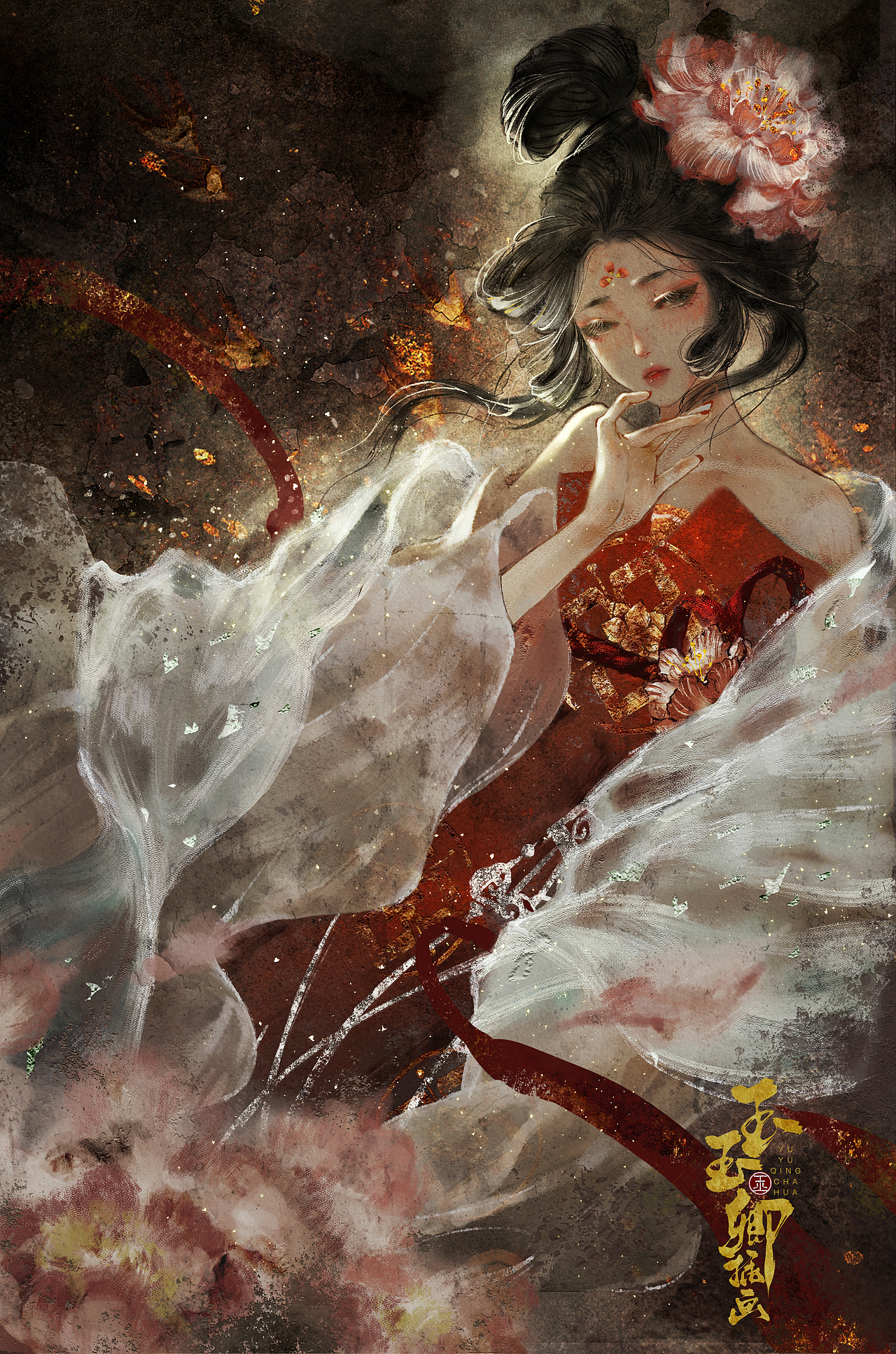 【古风插画】云想衣裳花想容
