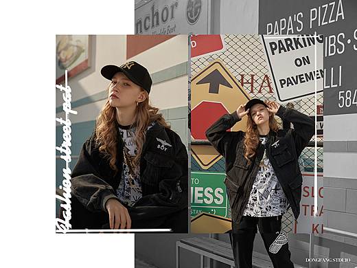 潮流、颓废、叛逆的色彩