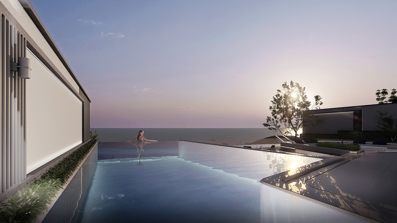 lumion别墅小庭院景观效果图