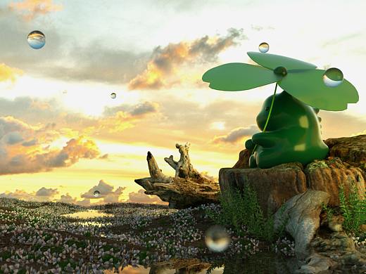 C4D怪兽场景练习