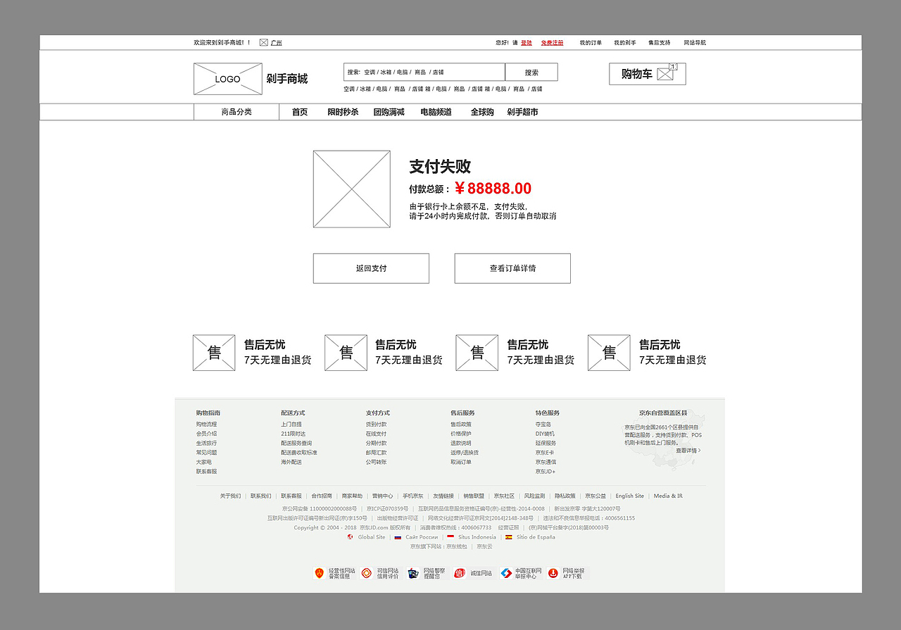 pc端商城原型图