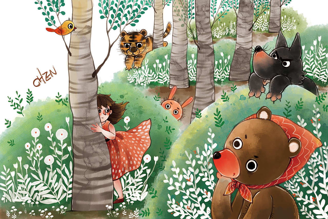 一起玩啊~~|插画|儿童插画|chen陈然 - 原创作品 - 站酷 (zcool)