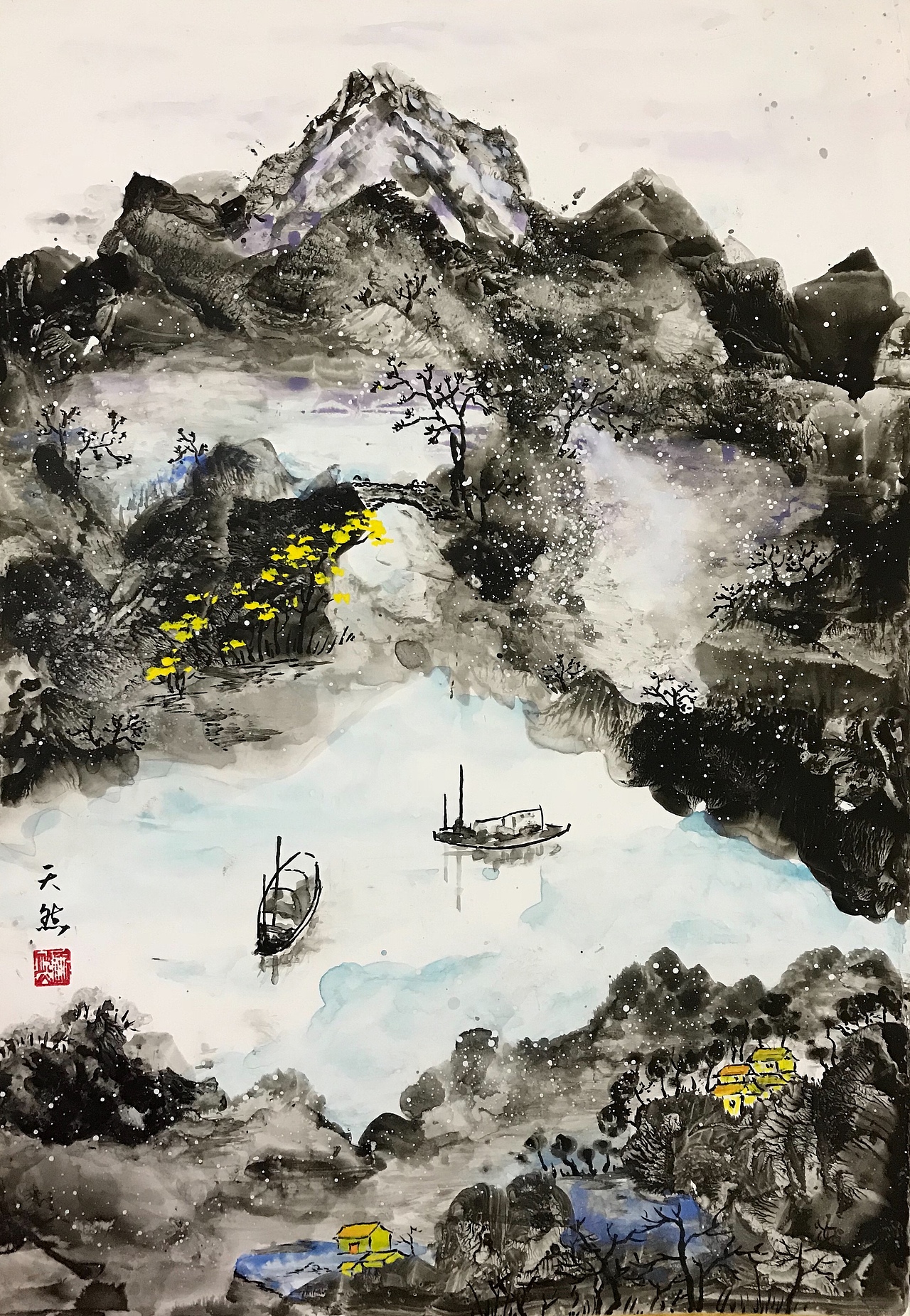 少儿美术 国画新玩法