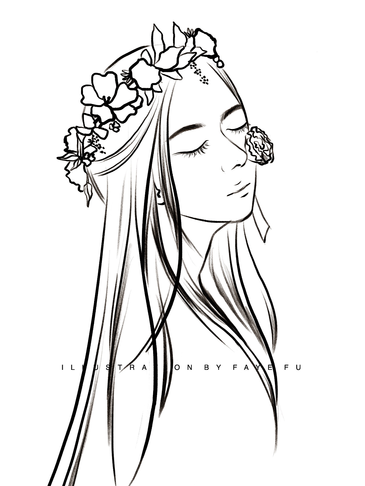 小仙女线稿合集