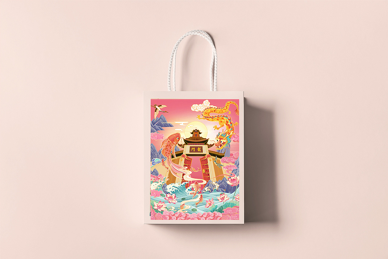 清华大学文创手账插画设计|插画|商业插画|咸鸭蛋mx - 原创作品