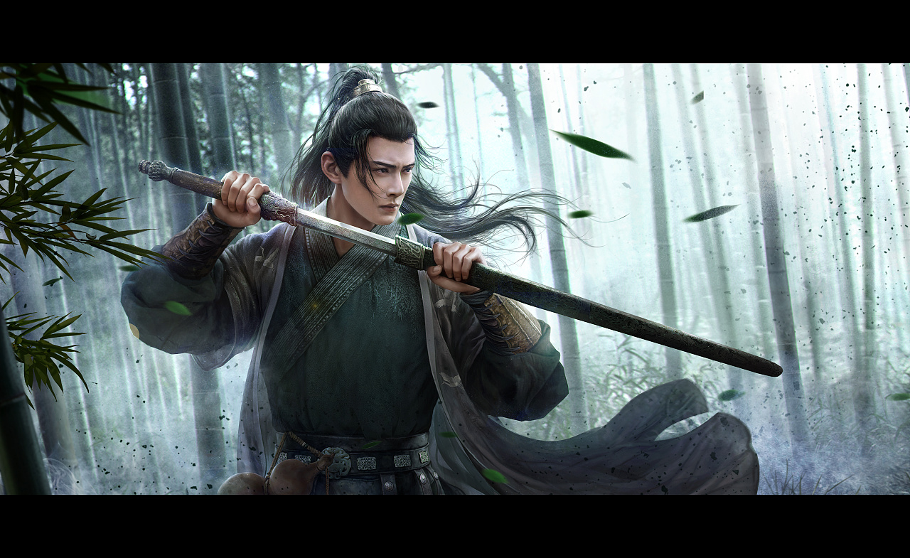 写实武侠|剑客|插画|游戏原画|yi双喜 - 原创作品 - 站酷 (zcool)