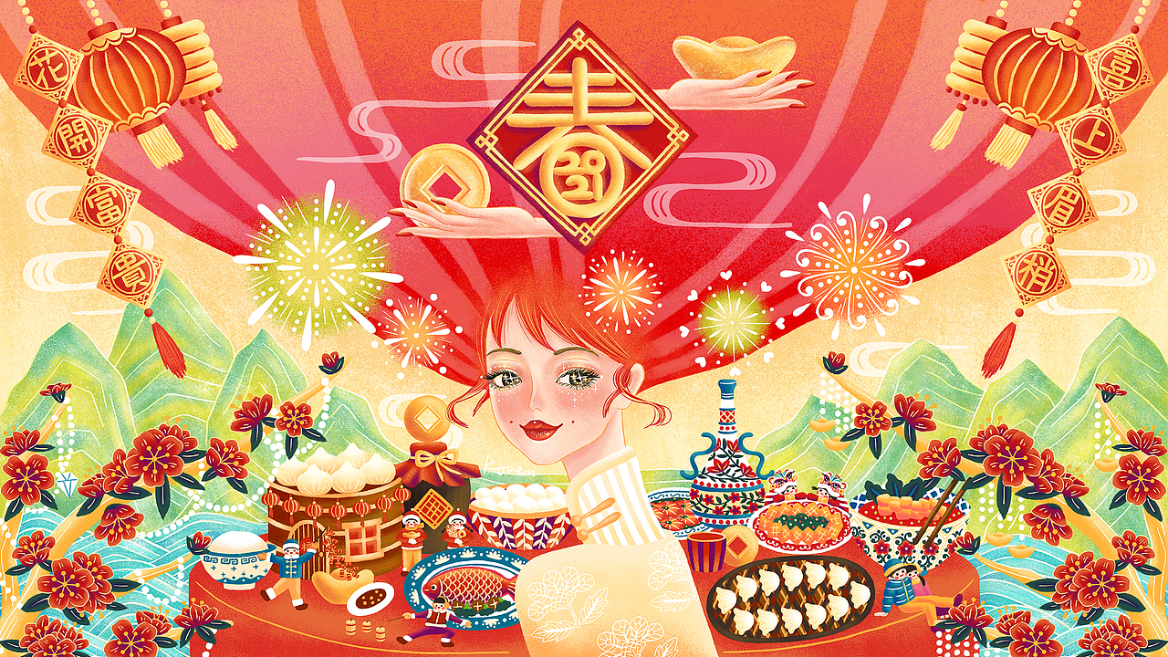 乐划锁屏插画大赏 | girls support girls（图ZMjY1NzkxOTU2） - 海报 - 站酷设计师KOUEN不吃糖原创素材 - 站酷ZCOOL