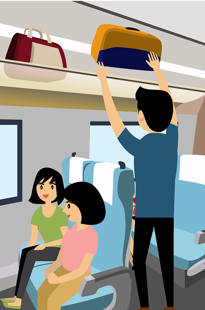 济南文创插画高铁安全文明出行三字经08耕阡陌