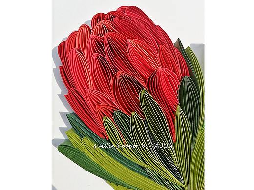 衍纸（纸工艺） ——帝王花