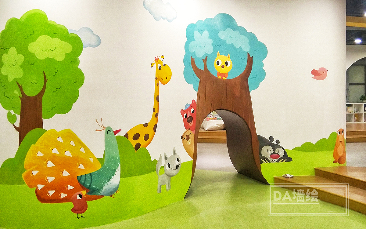 汕头澄海区宝奥城乐博士儿童馆墙绘