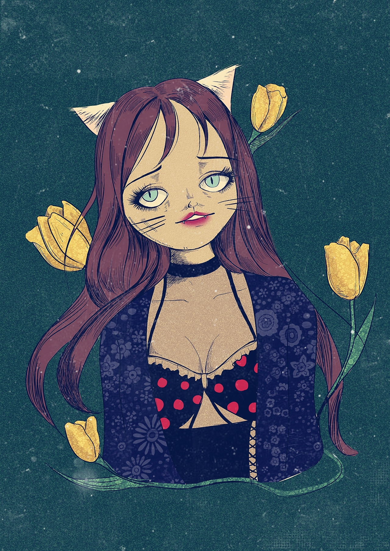 性感的猫（图ZMTE3MjEzODI0） - 商业插画 - 站酷设计师乱七八糟插画原创素材 - 站酷ZCOOL