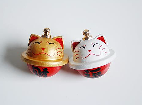 手工真皮铃铛——招财猫系列