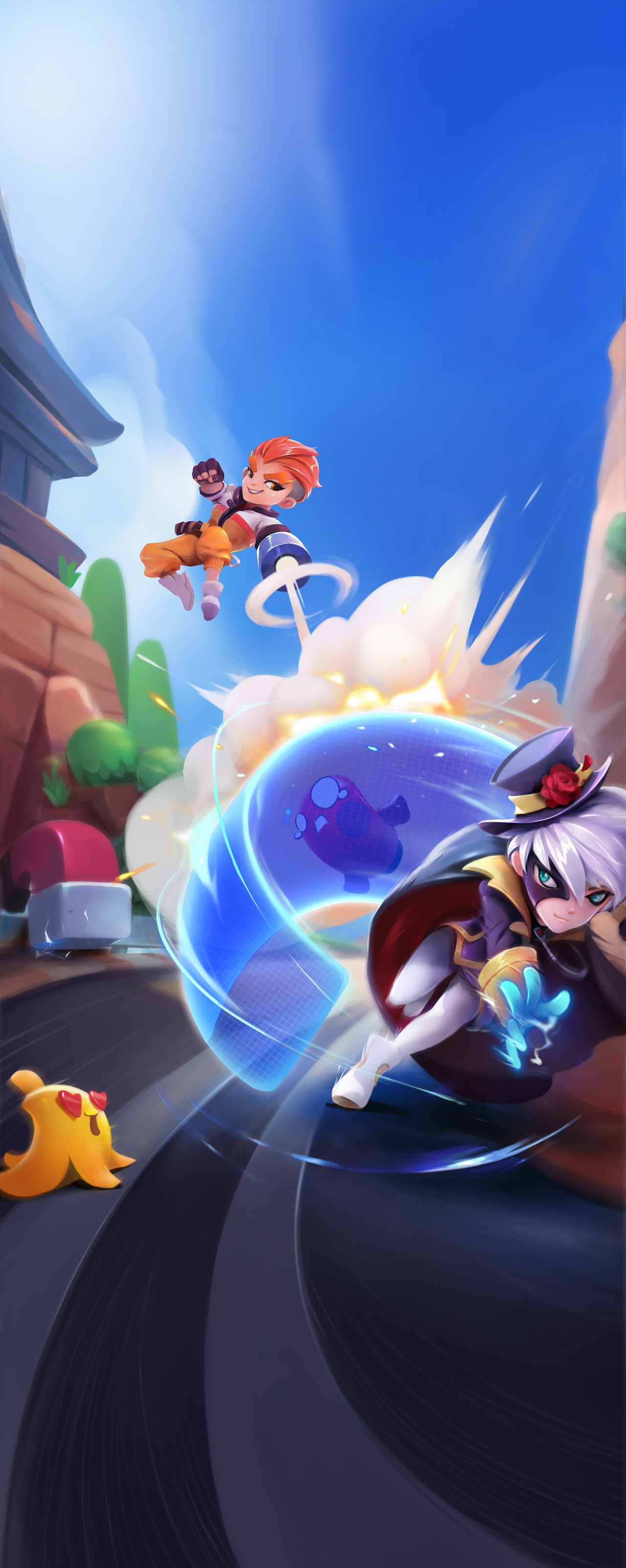 跑酷项目的一些解禁图|插画|游戏原画|神仙伸懒腰 - 原创作品 - 站酷