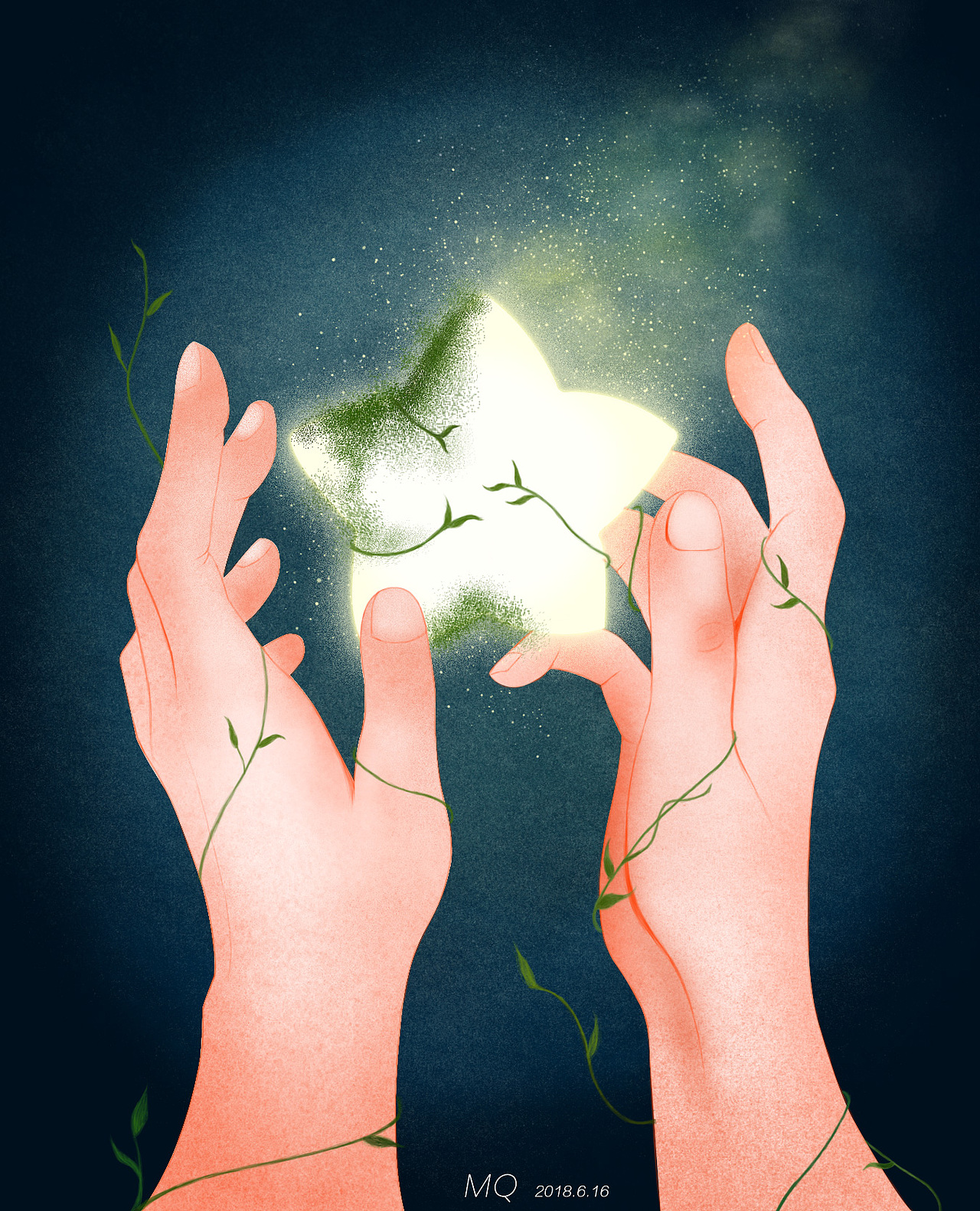 手捧星辰(临摹)