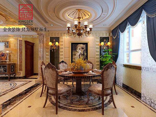 【国赫 红杉湾】260㎡-欧式风格-金舍装饰-石家庄装修（图ZNTkwNDAzODA=） - 家装设计 - 站酷设计师金舍小柯原创素材 - 站酷ZCOOL