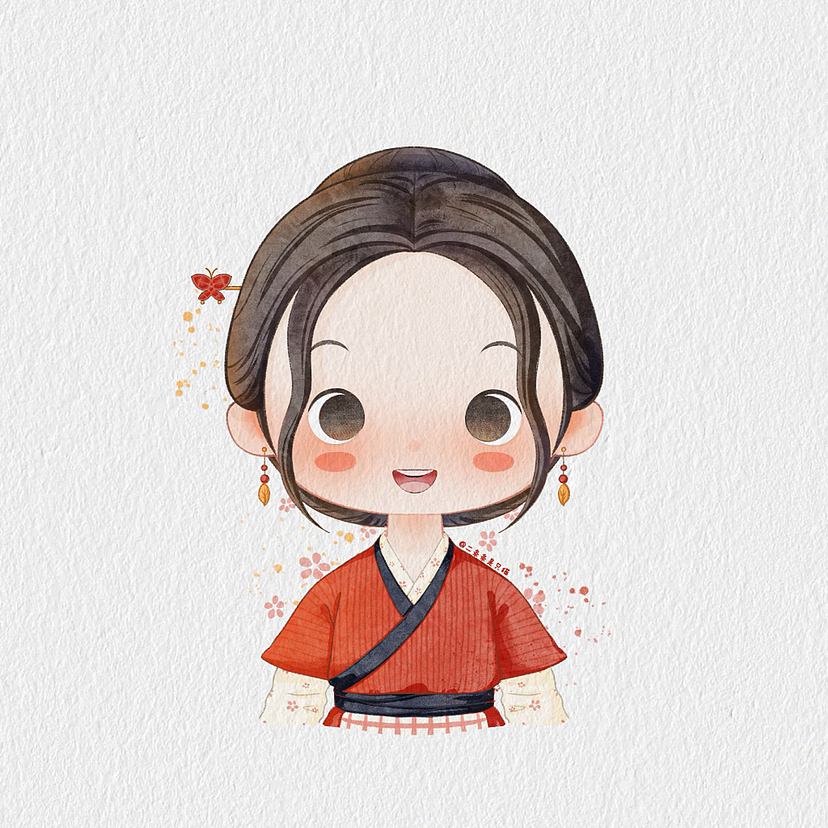 【武林外传】q版人物水彩头像