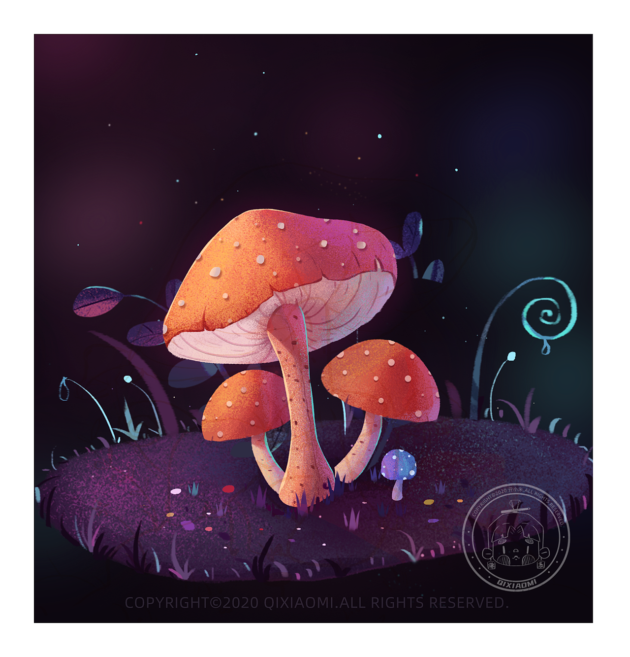 9宫格小植物插画系列