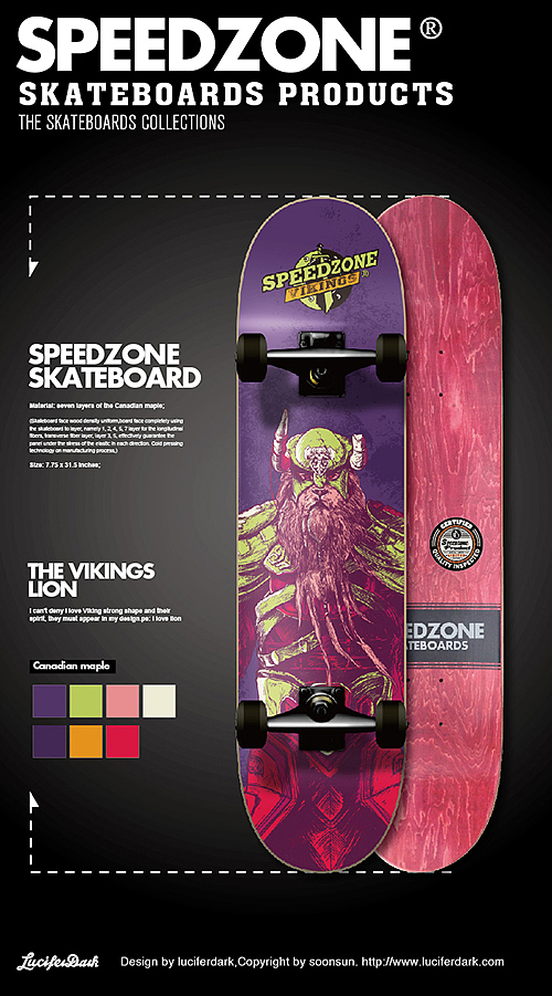 SPEEDZONE欧美风格滑板设计(图ZMjQxNTU5MjA=) - 商业插画 - 站酷设计师luciferdark原创素材 - 站酷ZCOOL