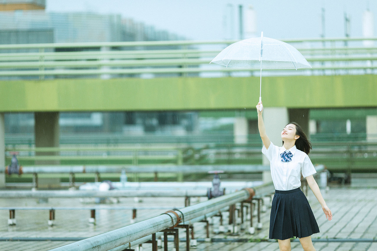 雨のJK（图ZNzkyODQyNDA=） - 人像摄影 - 站酷设计师IMO_木易原创素材 - 站酷ZCOOL