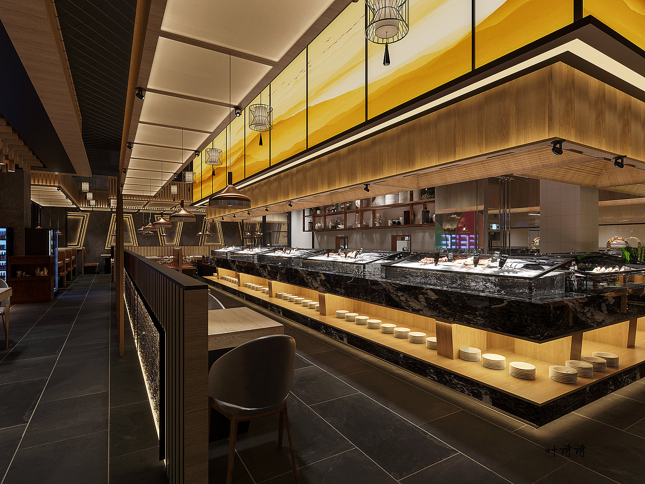 工装|自助餐厅|海鲜餐厅