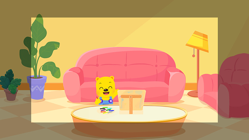 洪恩英语动画场景原画（图ZMzE3NzM4MjUy） - 儿童插画 - 站酷设计师栊樱Mercy原创素材 - 站酷ZCOOL