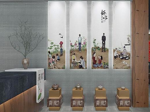 荷岸茶室与专卖店——徐桂亮品牌设计