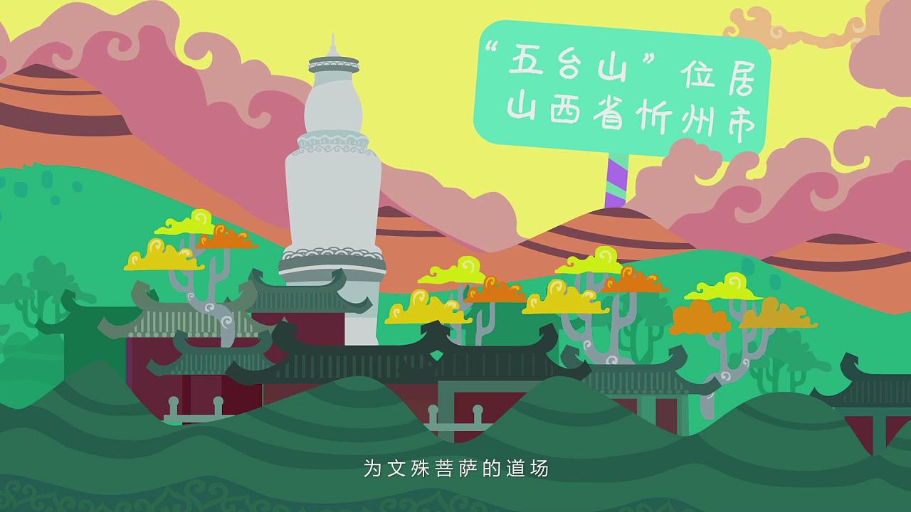 山西忻州城市旅游动漫版