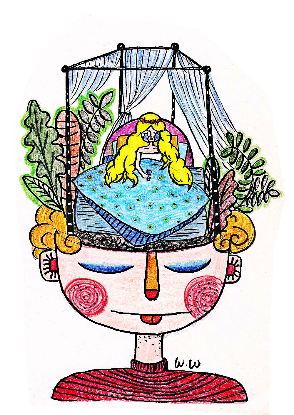 比波王子的故事(职场妈妈手绘插图)(图ZNTE3MjUyNTI=) - 儿童插画 - 站酷设计师wendysos原创素材 - 站酷ZCOOL