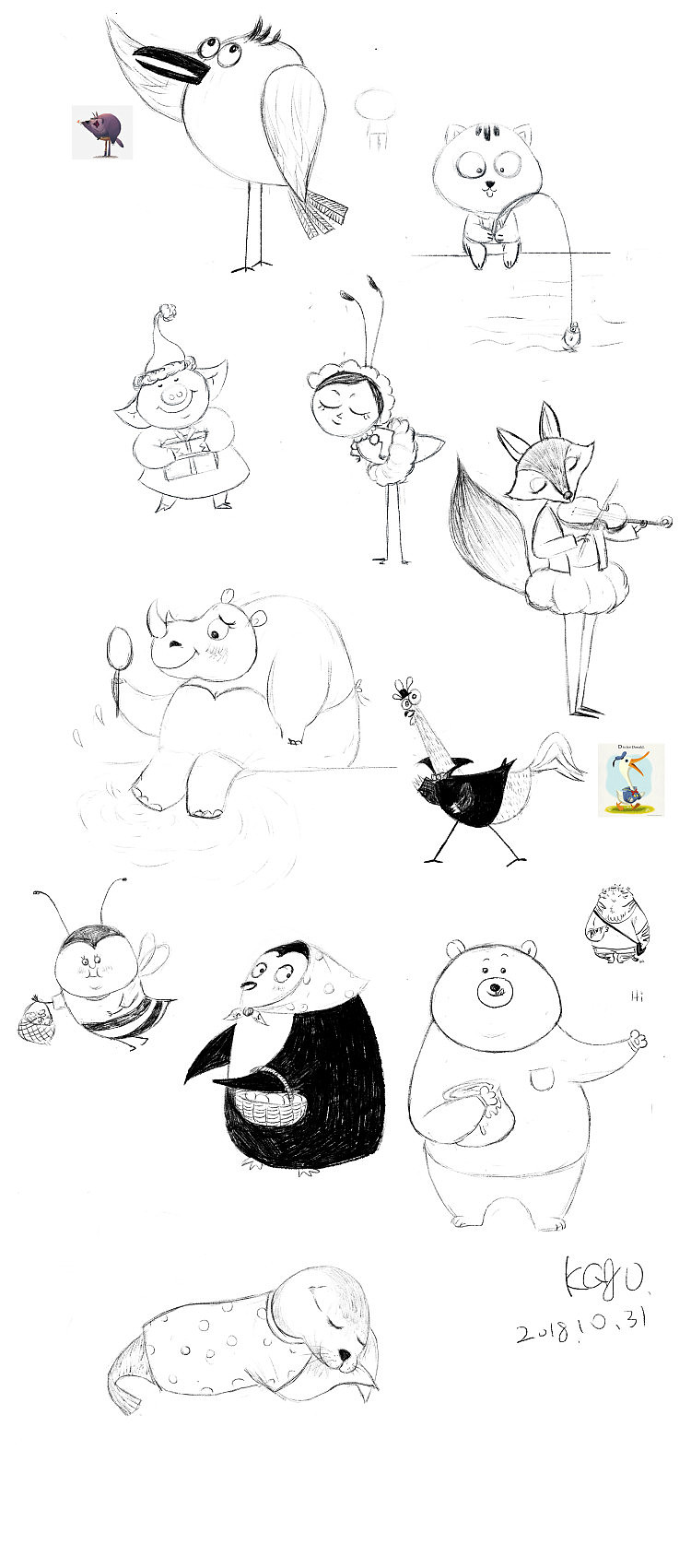 动物变形|插画|儿童插画|卡橘kaju - 原创作品 - 站酷 (zcool)