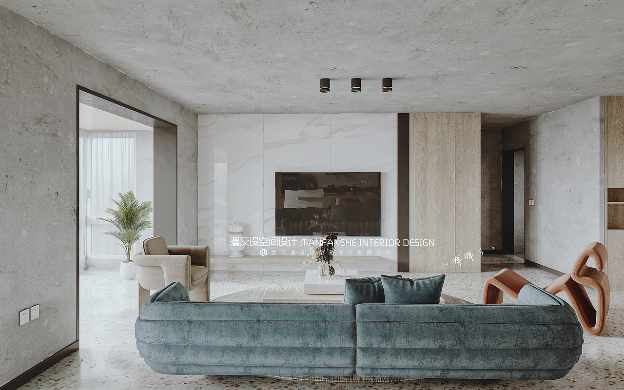 日常搬砖系列-现代复古风客餐厅（图ZMjAxNDIzMTUy） - 家装设计 - 站酷设计师漫反设丨洋洋彡丶原创素材 - 站酷ZCOOL